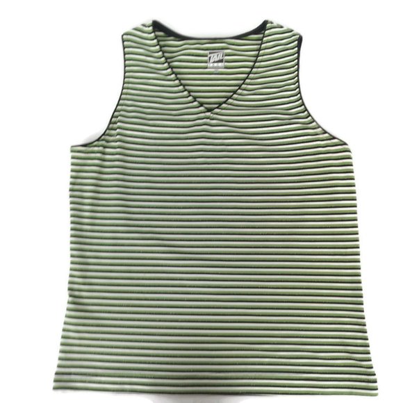 Tail Tech Multicolor Striped V-Neck Tank Top Small - Picture 2 of 7